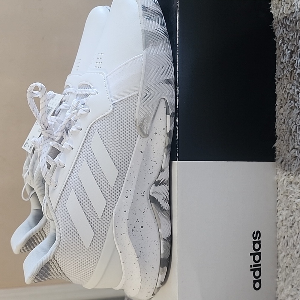 Adidas RunTheGame basketball shoes in"White/Grey Mens Size 13 - Picture 4 of 9